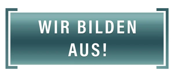 Wir bilden aus! web Sticker Düğmesi — Stok fotoğraf