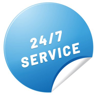 24 / 7 hizmet web Yapıştırıcı Düğmesi
