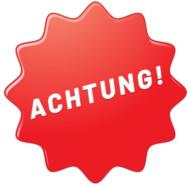 Achtung web Sticker Düğmesi