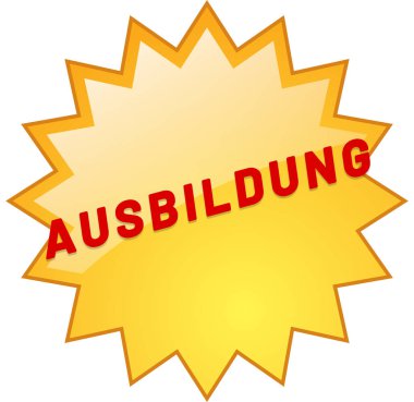 Ausbildung web Sticker Button