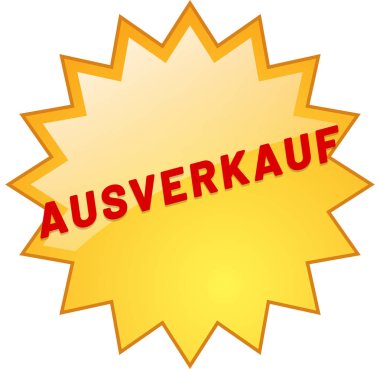 ausverkauf web Sticker Button