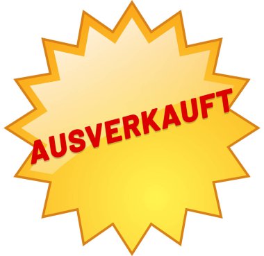 ausverkauft web Sticker Button