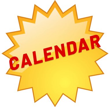 Takvim web Sticker Düğmesi