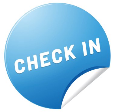  web Sticker Button check-in