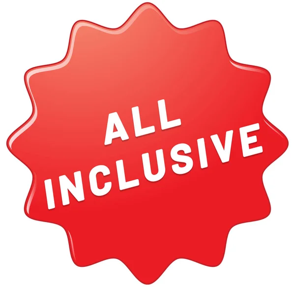All inclusive web Sticker Button — Stockfoto