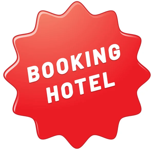 Buchung Hotel Web Sticker Button — Stockfoto