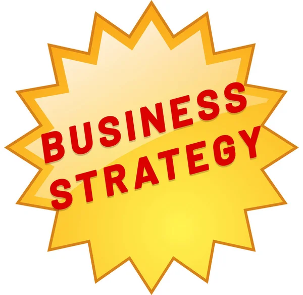 Business Strategy Web sticker knop — Stockfoto