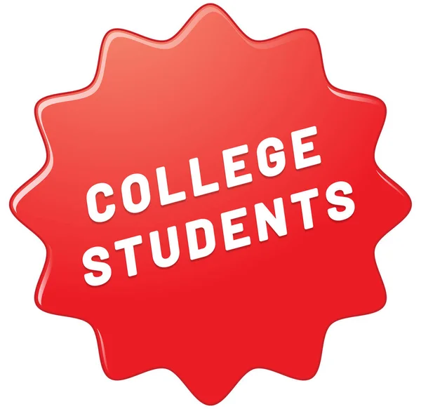 College Studenten web Sticker-Taste — Stockfoto