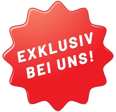 Exklusiv bei uns Web Yapıştırıcı Düğmesi
