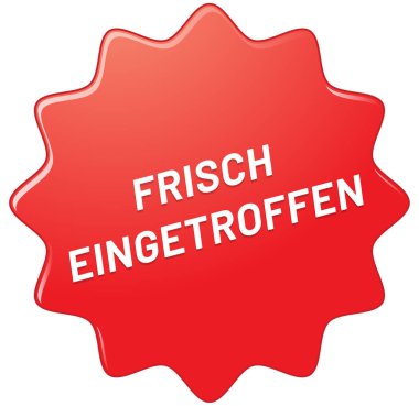 Frisch eingetroffen web Sticker Button