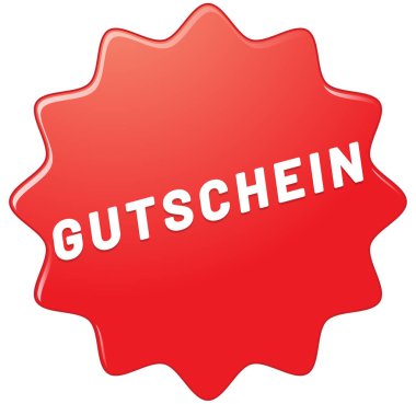 Gutschein web Sticker Button