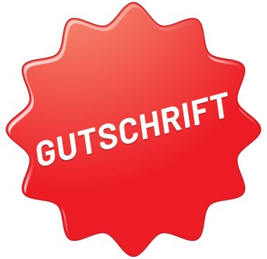 Gutschrift web Sticker Button