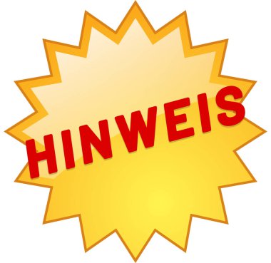 hinweis web Sticker Düğmesi