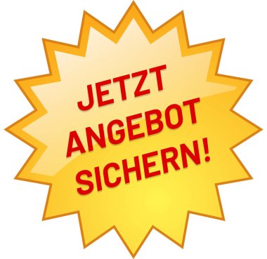 Jetzt Angebot sichern web Sticker Button