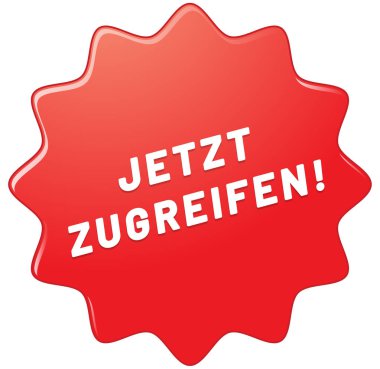 Jetzt zugreifen! web Sticker Button