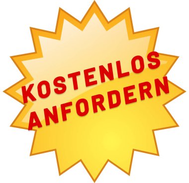 kostenlos anfordern web Sticker Button