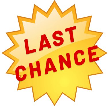 Son şans Web Yapıştırıcı Düğmesi