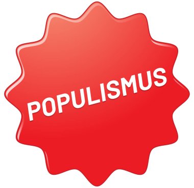 Populismus web Sticker Düğmesi