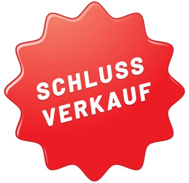  Schlussverkauf web Sticker Button