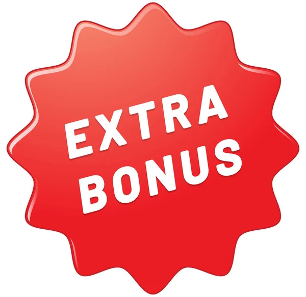 Extra Bonus web Adesivo pulsante — Foto Stock