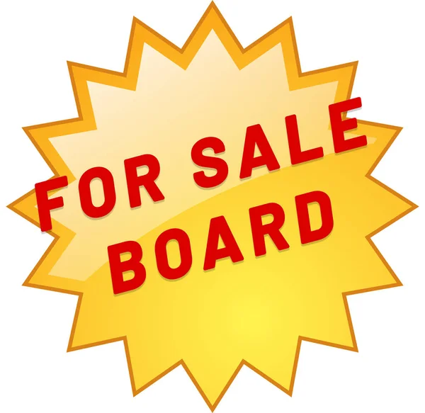 Te koop board web Sticker Button — Stockfoto