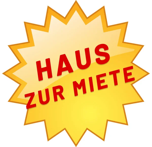 Haus Zur Miete web matrica gomb — Stock Fotó