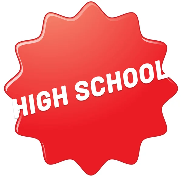 Przycisk naklejki High School Web — Zdjęcie stockowe
