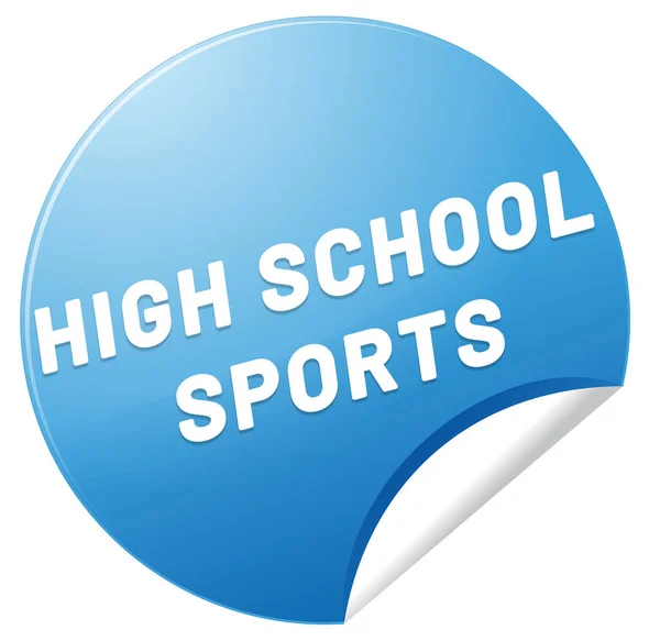 High School Sport web klistermärke Knapp — Stockfoto