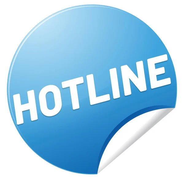 Hotline web Sticker Button — Stock Photo, Image