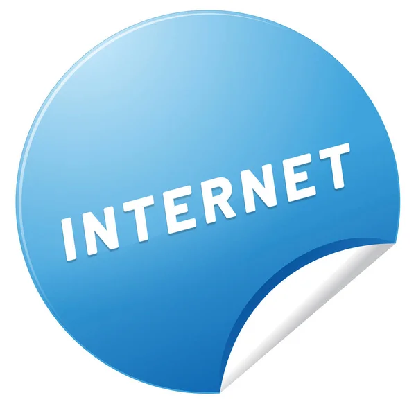 Pulsante adesivo web Internet — Foto Stock