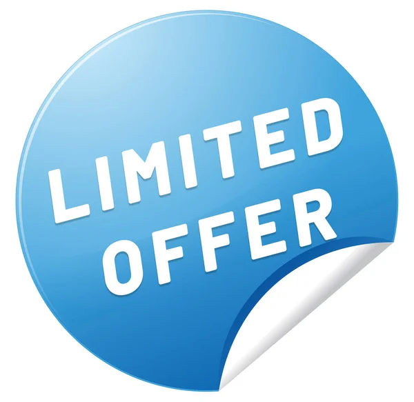 Limited Offer web Sticker Button — Stock Photo, Image