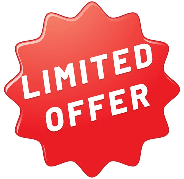 Limited Offer web Sticker Button — Stock Photo, Image