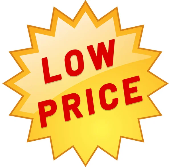 Low price web Sticker Button — Stock Photo, Image