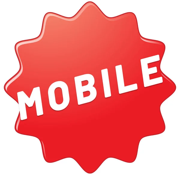 Mobiele web Sticker knop — Stockfoto