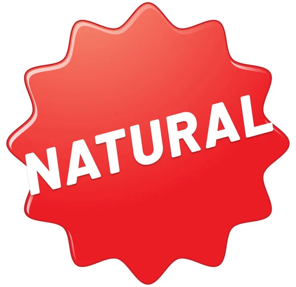Web natural botón de etiqueta engomada — Foto de Stock