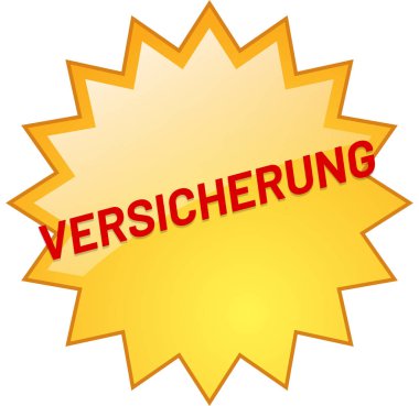 Versicherung web Sticker Button