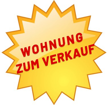 Wohnung zum Verkauf web Sticker Button