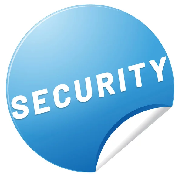 Кнопка веб-наклейки безпеки — стокове фото