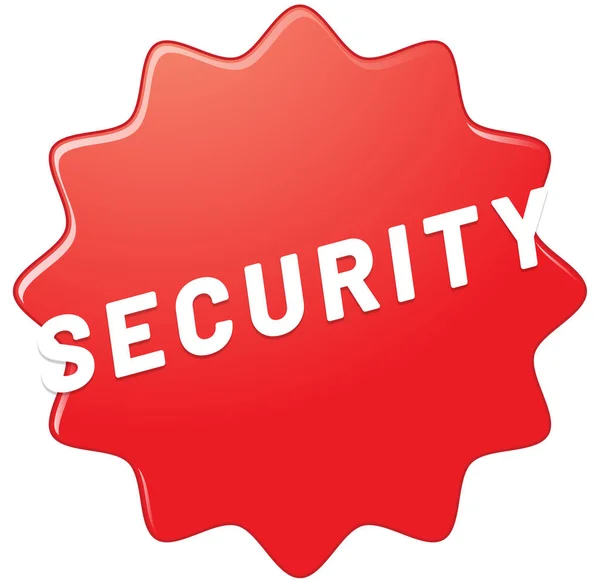 Veiligheid web Sticker knop — Stockfoto