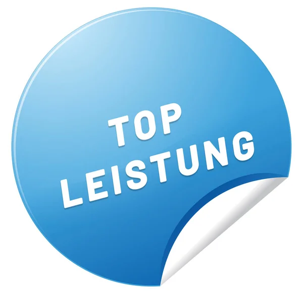 Top Leistung web Sticker Button — Stock Photo, Image