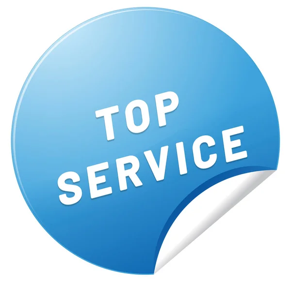 Top Service Przycisk naklejki internetowej — Zdjęcie stockowe