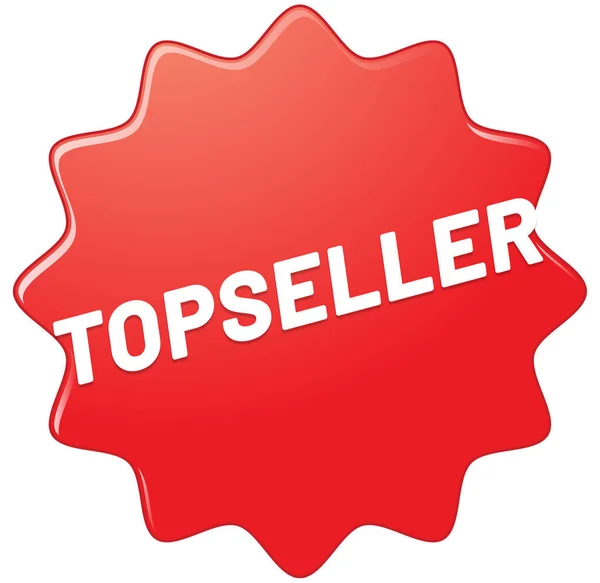 Topseller web adesivo botão — Fotografia de Stock