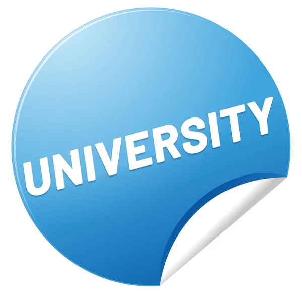 Universität Web Sticker Button — Stockfoto