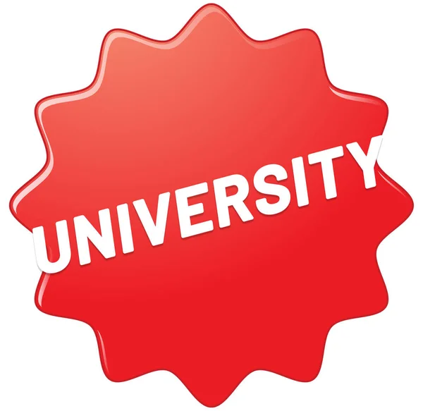 Universität Web Sticker Button — Stockfoto