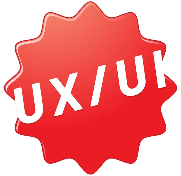 Diseño de interfaz de usuario UX web botón de etiqueta engomada — Foto de Stock