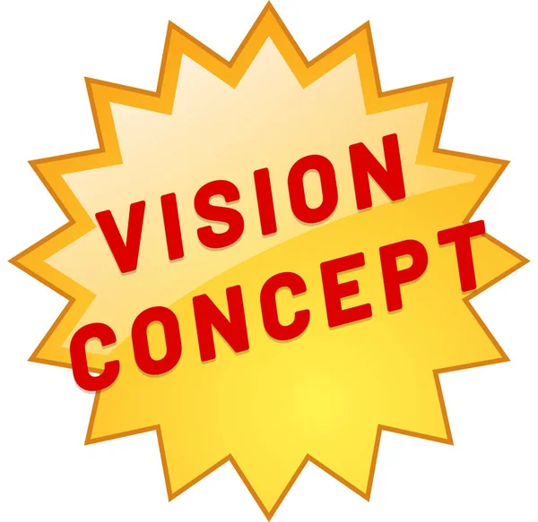 Vision concept web Sticker Button — Stock Photo, Image