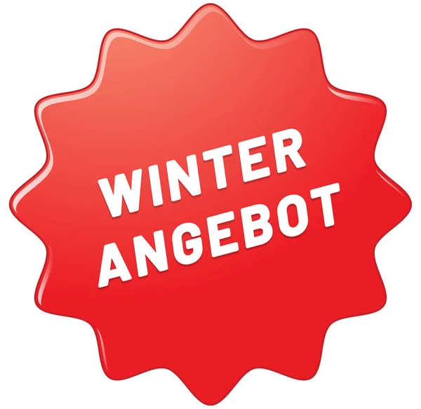 Winterangebot web Sticker Düğmesi — Stok fotoğraf