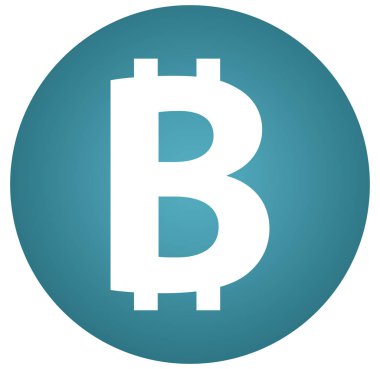 bitcoin işareti web Sticker Button