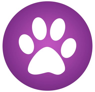 köpekler pençe işareti web Sticker Button