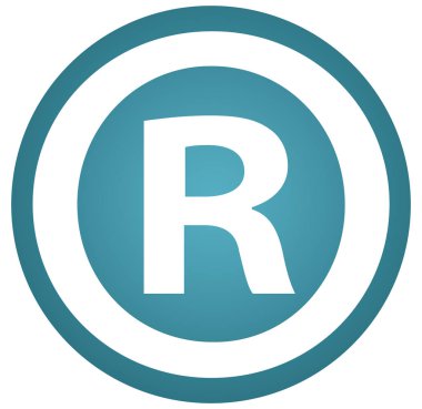 kayıtlı marka işareti web Sticker Button